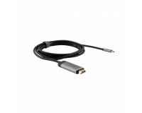 Verbatim 49144 câble vidéo et adaptateur 1,5 m USB Type-C HDMI Noir, Argent