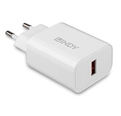 Lindy 73412 chargeur d'appareils mobiles Smartphone, Tablette Blanc Secteur Charge rapide Intérieure, Extérieure