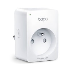 TP-Link Tapo Mini Smart Wi-Fi Socket Energy Monitor Prise intelligente 3680 W Maison Blanc