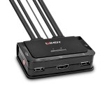 Lindy 42345 switch per keyboard-video-mouse (kvm) Montaggio rack Nero