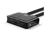 Lindy 42345 switch per keyboard-video-mouse (kvm) Montaggio rack Nero