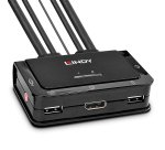 Lindy 42344 interruptor KVM Montaje en rack Negro