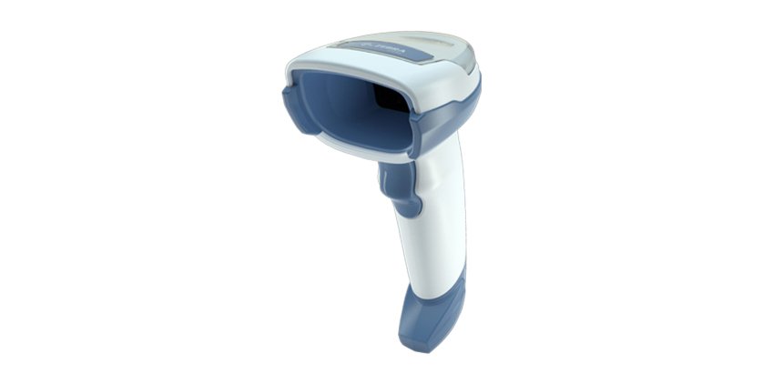 Zebra DS4608-HC Lector de códigos de barras portátil 1D/2D LED Azul, Blanco