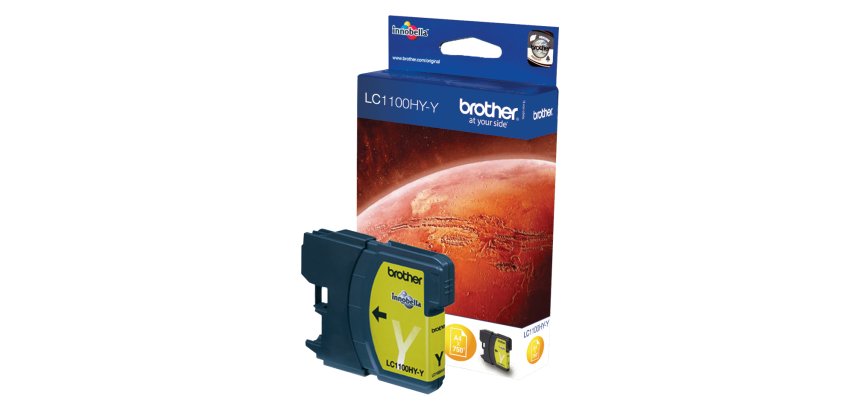 Brother LC-1100 (LC1100HYY ) Cartucho original amarillo de capacidad estándar (750 páginas)