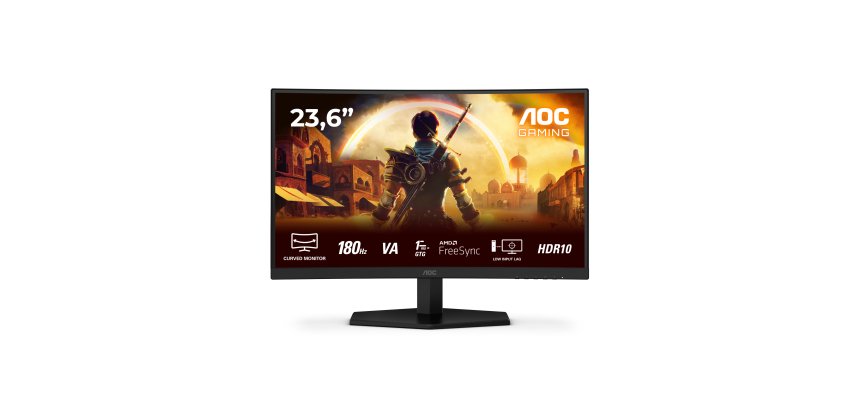 AOC G4 C24G42E écran plat de PC 59,9 cm (23.6") 1920 x 1080 pixels Full HD LED Noir, Rouge