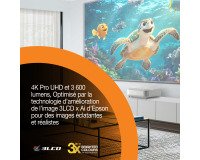 Vidéoprojecteur Epson Laser Lifestudio Grand EH-LS670W 4K UHD Blanc diamant