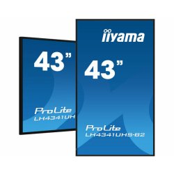 iiyama LH4341UHS-B2 Écran d'affichage dynamique 108 cm (42.5") LCD 500 cd/m² 4K Ultra HD Intégré dans le processeur Android 8.0 18/7