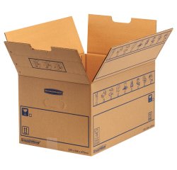 Caisse déménagement fellowes smoothmove c-flute 39l carton ondulé