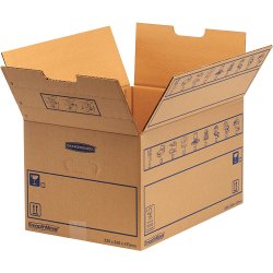 Caisse déménagement Smoothmove C-FLUTE Standard 39L carton ondulé très résistant 100% recyclable