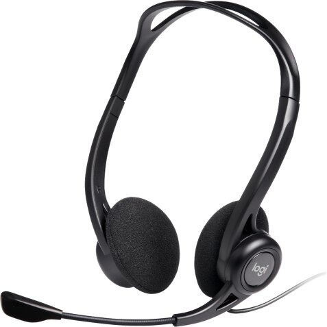 Logitech 981-000100 cuffia e auricolare Cablato A Padiglione Musica e Chiamate USB tipo A Nero