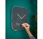 Pendule leitz cosy horloge mural analogique coloris gris