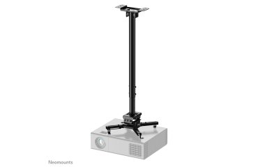 Neomounts CL25-550BL1 Soporte de techo para proyector - alt. 74,5-114,5 cm - fácil montaje - movimiento completo