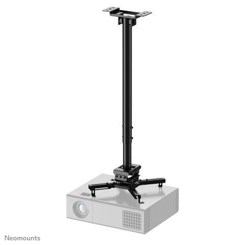 Neomounts CL25-550BL1 Soporte de techo para proyector - alt. 74,5-114,5 cm - fácil montaje - movimiento completo
