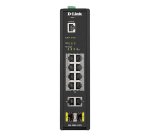D-Link DIS-200G-12PS switch Gestionado L2 Gigabit Ethernet (10/100/1000) Energía sobre Ethernet (PoE) Negro