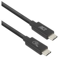 ACT Câble USB4 20Gbps 240W USB Type-C, certifié USB-IF, 2 mètres
