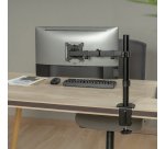 AISENS Soporte de Mesa ECO Giratorio e Inclinable para Monitor/TV 9Kg (3 Pivotes, 1 Brazo) de 17-32, Negro