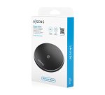 AISENS Cargador Inalambrico USB-C 15W Para Movil, Negro