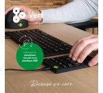 R-Go Tools Clavier R-Go Numpad Break, clavier numérique ergonomique avec logiciel de pause, filaire, noir