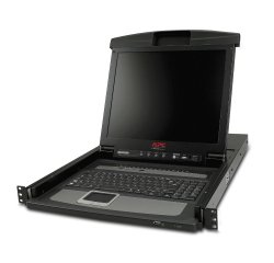 APC Console LCD pour rack 17" avec commutateur KVM analogique intégré 16 ports