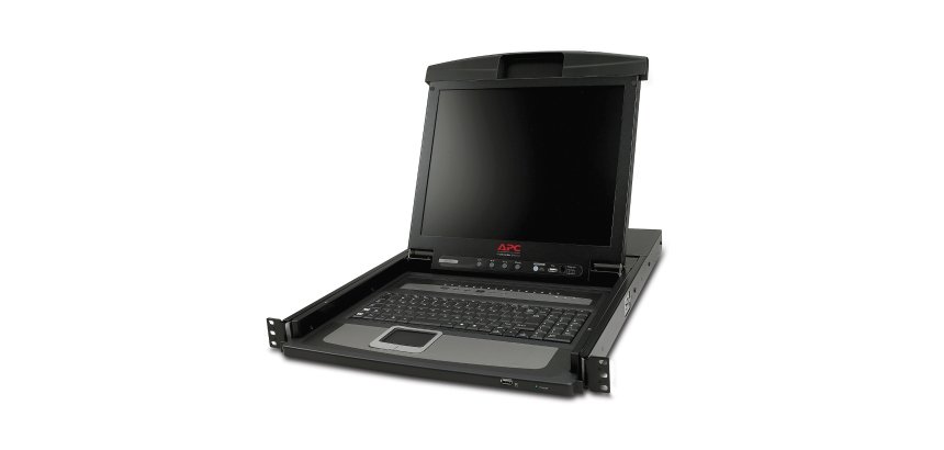 APC Console LCD pour rack 17" avec commutateur KVM analogique intégré 16 ports