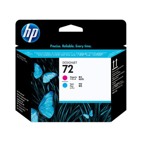 HP 72 tête d'impression cyan et magenta