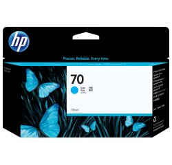 HP 70 - cyan - original - DesignJet - ink cartridge