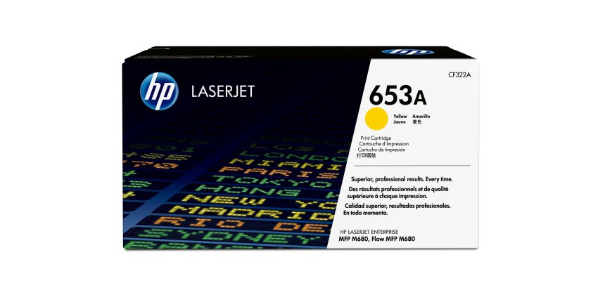 HP 653A toner jaune authentique LaserJet