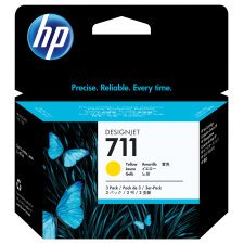 HP 711 Pack 3 cartouches couleurs séparées pour imprimante jet d'encre