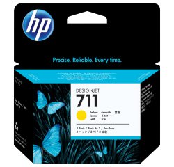 HP 711 Pack 3 cartouches couleurs séparées pour imprimante jet d'encre