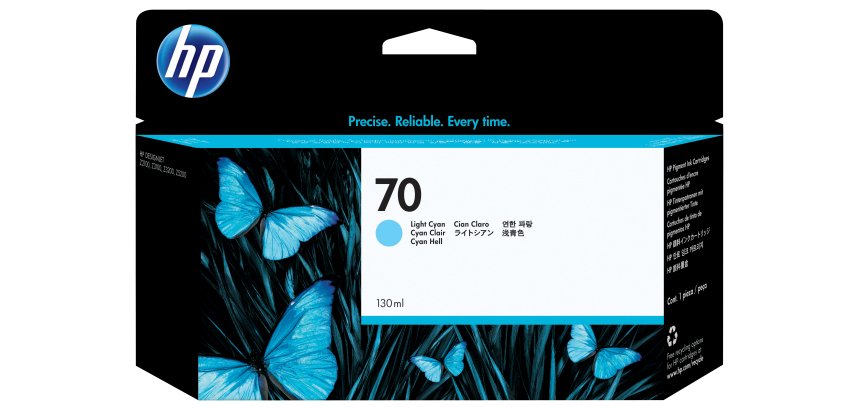 HP 70 - hell Cyan - original - DesignJet - Tintenpatrone
