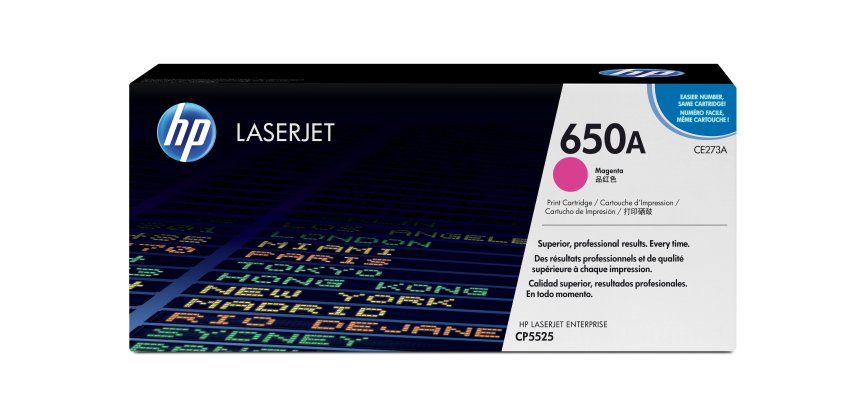 HP 650A toner LaserJet magenta authentique