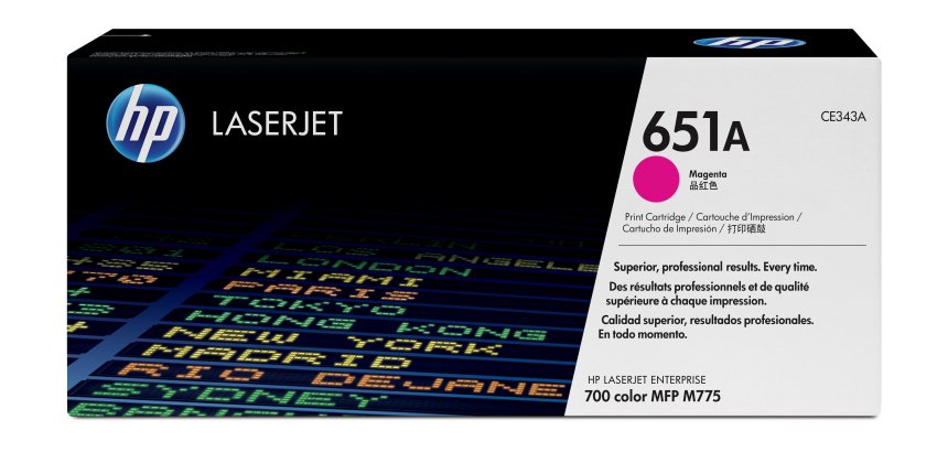 HP 651A toner LaserJet magenta authentique