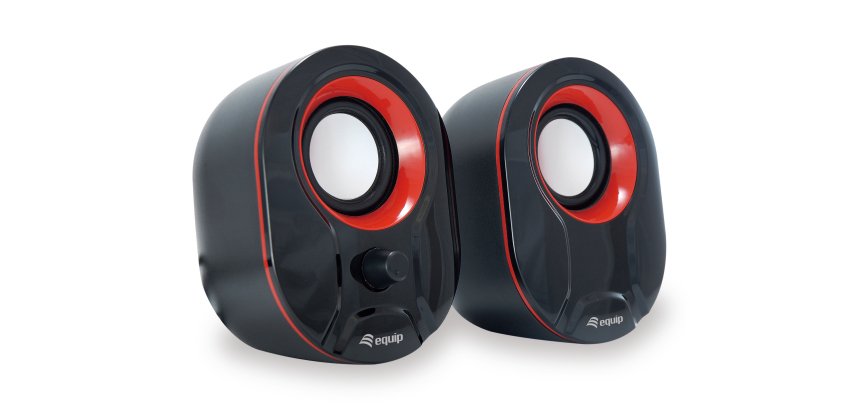 Equip 245332 altavoz Negro, Rojo Alámbrico 3 W
