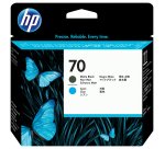 HP 70 - cyan, matte black - printhead