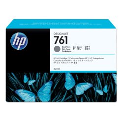 HP 761 cartouche d'encre DesignJet gris foncé, 400 ml