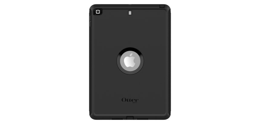 OtterBox Funda Defender para iPad 7th/8th/9th gen, A prueba de caídas,Ultrarresistente con Protector de Pantalla integrado,Testeada 2x Estándares Militares, Negro, sin pack Retail