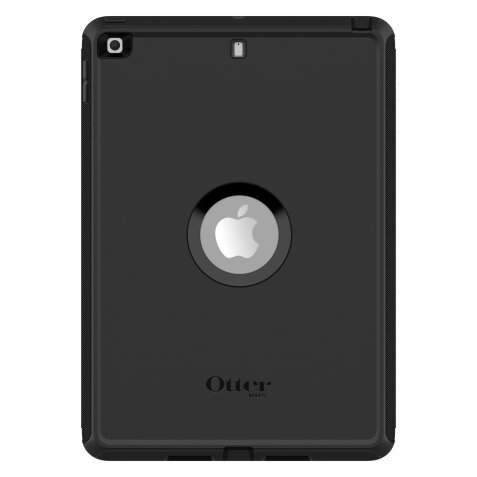 OtterBox Coque Defender pour iPad 7th/8th/9th gen, protection antichoc et ultra-robuste avec protection d'écran intégrée, 2x testé selon la norme militaire, Noir, livré sans emballage