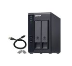 QNAP TR-002 Boîtier de disques de stockage Boîtier disque dur/SSD Noir 2.5/3.5"