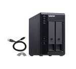 QNAP TR-002 Boîtier de disques de stockage Boîtier disque dur/SSD Noir 2.5/3.5"