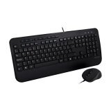 Pack Teclado QWERTY con reposamuñecas + Ratón USB V7