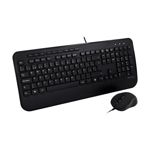 Pack Teclado con reposamuñecas + Ratón USB V7