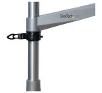 StarTech.com Desk Mount Monitor Arm - VESA or Apple iMac/Thunderbolt or Ultrawide Display up to 14kg - Articulating Height Adjustable Single Desktop Monitor Pole Mount - Clamp/Grommet