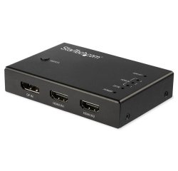StarTech.com Switch Conmutador de Vídeo HDMI de 4 Puertos - 3x HDMI y 1x DisplayPort - 4K 60Hz