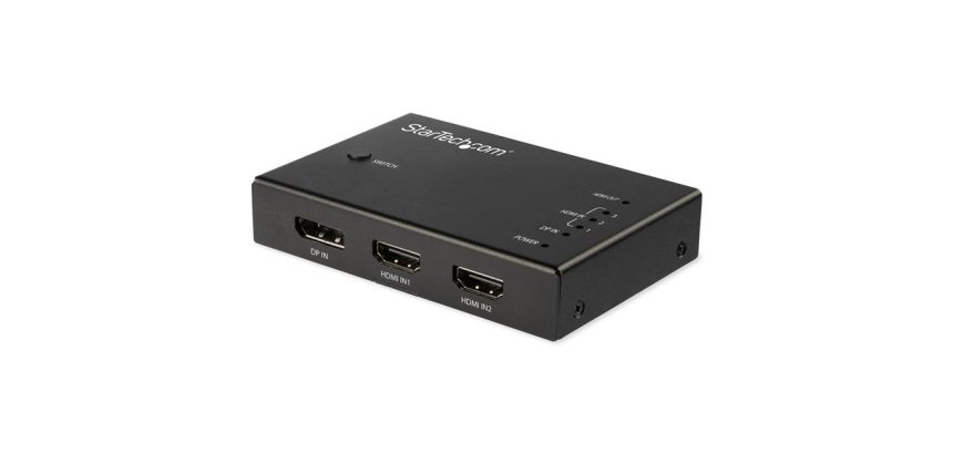 StarTech.com Switch commutateur HDMI 4K 60 Hz à 4 entrées - 3x HDMI 1x DisplayPort