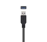 AISENS Cable USB 3.0 Prolongador Con Amplificador, Tipo A/M-A/H, Negro, 5.0m