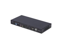 StarTech.com Switch KVM DisplayPort 2 Ports avec Matrice Vidéo Double Vue, 4K 60Hz, Hub 4x Ports USB, Commutateur KVM, Commutation par Touche de Raccourci, Matrice KVM DP 1.2, Conforme TAA