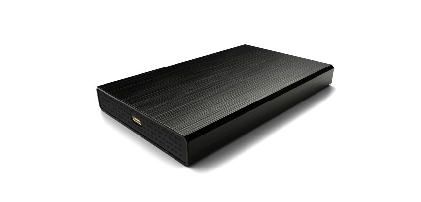 CoolBox CAJA/CARCASA HDD/SSD 2.5" SLIMCHASE SCA2523C USB-C 3.2 GEN1 ALUMINIO NEGRO