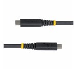 StarTech.com Câble USB4 de 50cm, 40 Gbps, Câble USB-C Certifié USB-IF, 240 W PD, 8K 60Hz/4K 240Hz DP2.1 DP40, Gaine TPE, Compatible Thunderbolt 4 - Cordon USB-C Noir