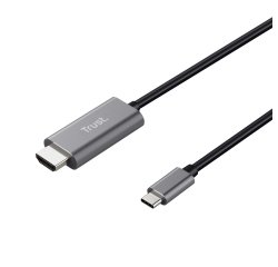 Trust Calyx adaptateur graphique USB Noir, Métallique