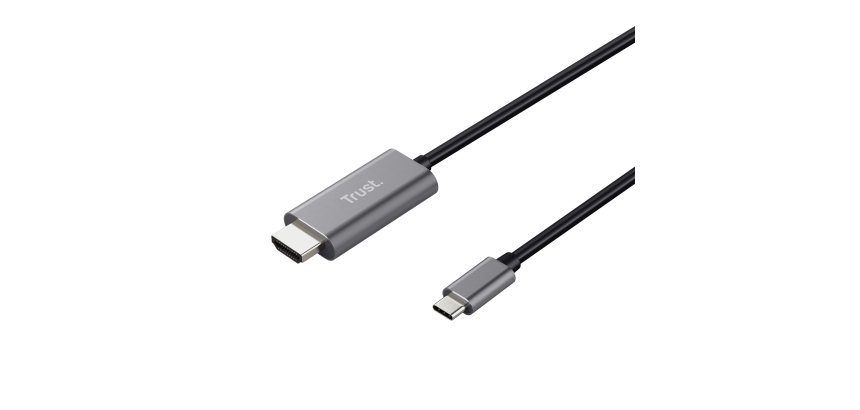 Trust Calyx adaptateur graphique USB Noir, Métallique